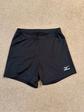 Mizuno Black Performance Athletic Spandex Shorts